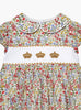 Lily Rose Gold Dress Little Lilibet Smocked Crown Dress