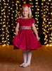 Lily Rose Gold Dress Mitsi Velvet Dress - Trotters Childrenswear