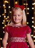 Lily Rose Gold Dress Mitsi Velvet Dress - Trotters Childrenswear