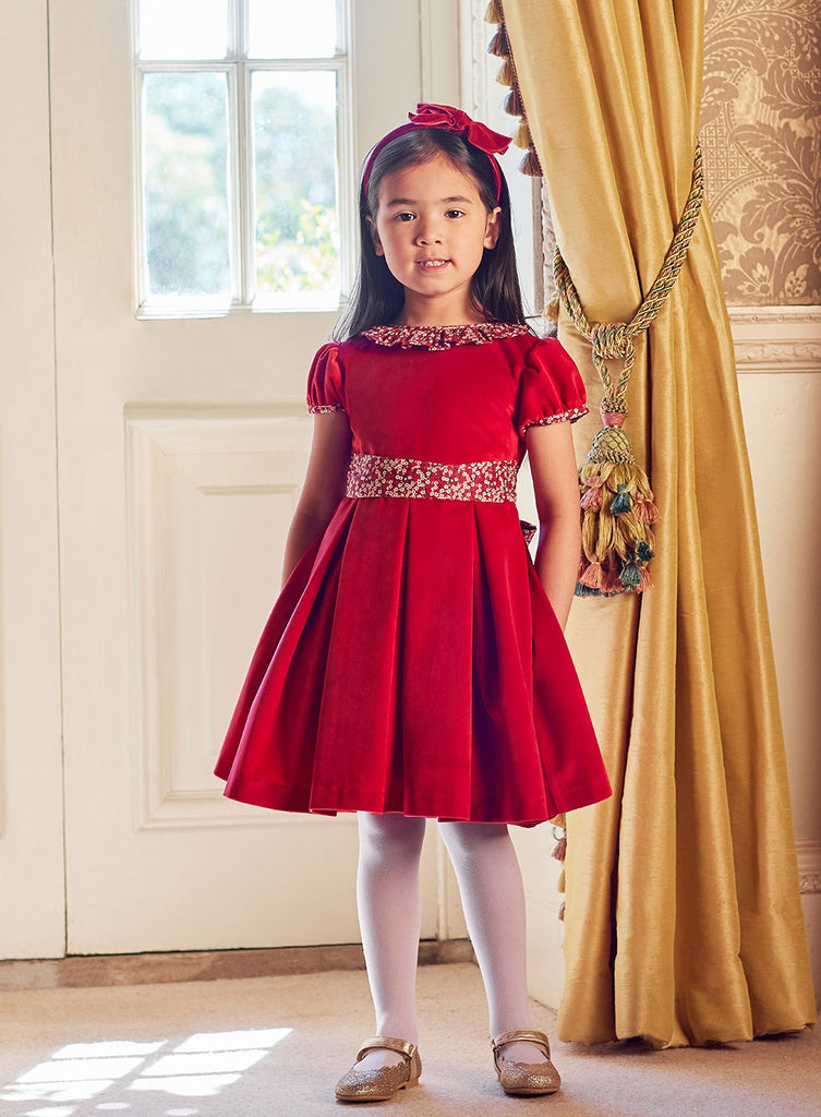 Lily Rose Gold Dress Mitsi Velvet Dress