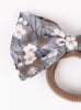 Lily Rose Hair Bobbles Bow Hair Bobble in Grey Mitsi - Trotters Childrenswear
