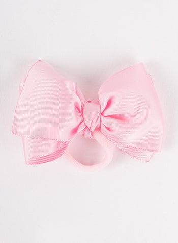 Lily Rose Hair Bobbles Large Bow Hair Bobble in Pink - Trotters Childrenswear