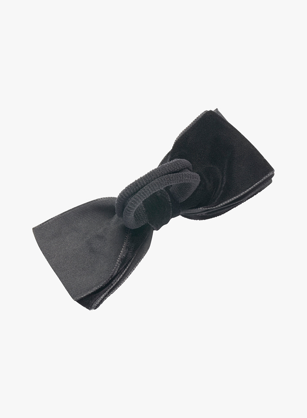 Lily Rose Hair Bobbles Velvet Bow Hair Bobble in Black