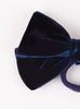 Lily Rose Hair Bobbles Velvet Bow Hair Bobble in Navy - Trotters Childrenswear