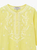 Lily Rose Kaftan Embroidered Kaftan in Yellow/White