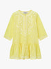 Lily Rose Kaftan Embroidered Kaftan in Yellow/White