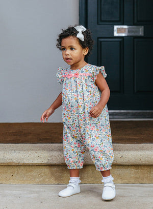 Lily Rose Romper Little Betsy Frill Sleeve Romper