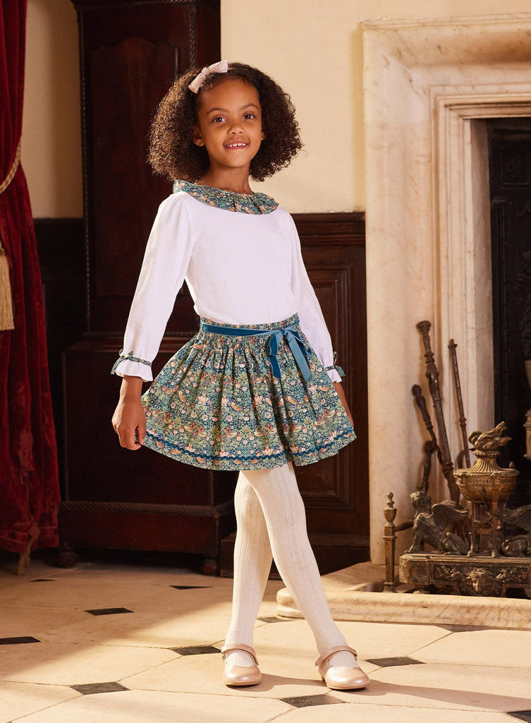 Lily Rose Skirt Strawberry Thief Skirt
