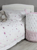 Lime Tree London Homeware Cot Bed Duvet & Pillow Case Set in Pink Star