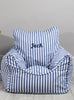 Lime Tree London Personalised Product Personalised Children's Bean Bag Chair in Blue Stripe