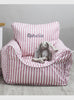 Lime Tree London Personalised Product Personalised Children's Bean Bag Chair in Pink Stripe - Trotters Childrenswear