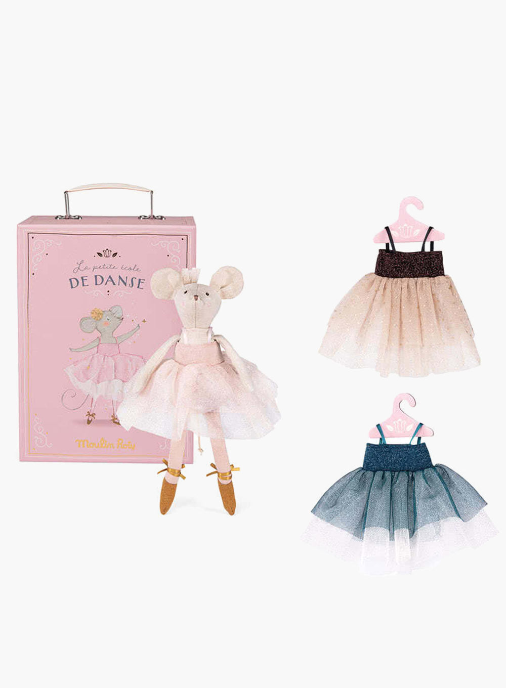 Moulin Roty Toy Moulin Roty Le Danse Ballerina Mouse with a Suitcase