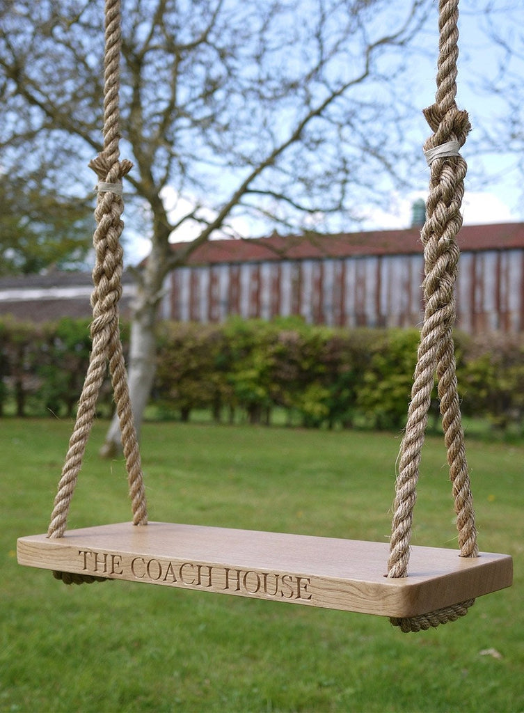 Oak & Rope Personalised Product Oak & Rope Medium Personalised Swing - Trotters Childrenswear