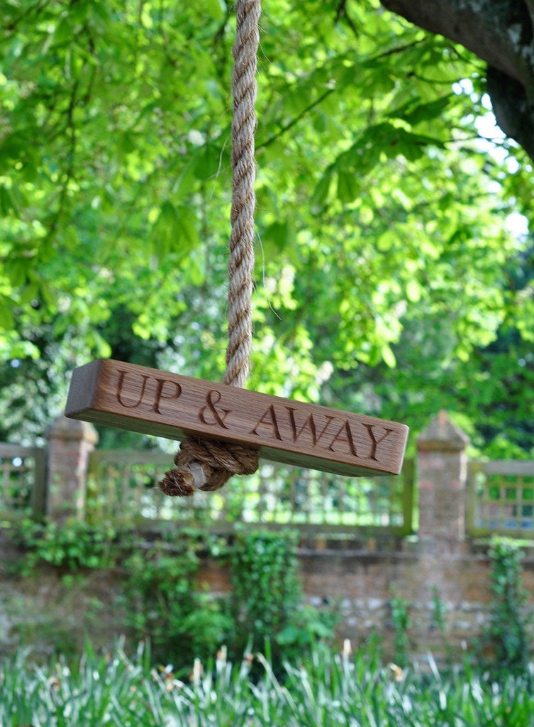 Oak & Rope Personalised Product Oak & Rope Personalised Up & Away Swing - Trotters Childrenswear
