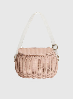 Olli Ella Basket Olli Ella Chari Bag in Rose