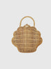 Olli Ella Basket Olli Ella Rattan Shell Bag in Natural - Trotters Childrenswear