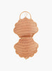 Olli Ella Basket Olli Ella Rattan Shell Bag in Rose