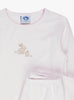 Original Pyjama Company Pyjamas Stripy Bunny Embroidered Pyjamas