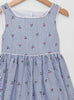 Petit Breton Dress Cherry Dress in Navy/White Stripe - Trotters Childrenswear