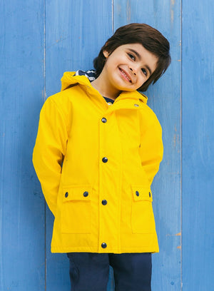 Petit Breton Rainmac Rain Coat in Yellow