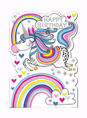 Rachel Ellen Toy Unicorn Birthday Card - Trotters Childrenswear