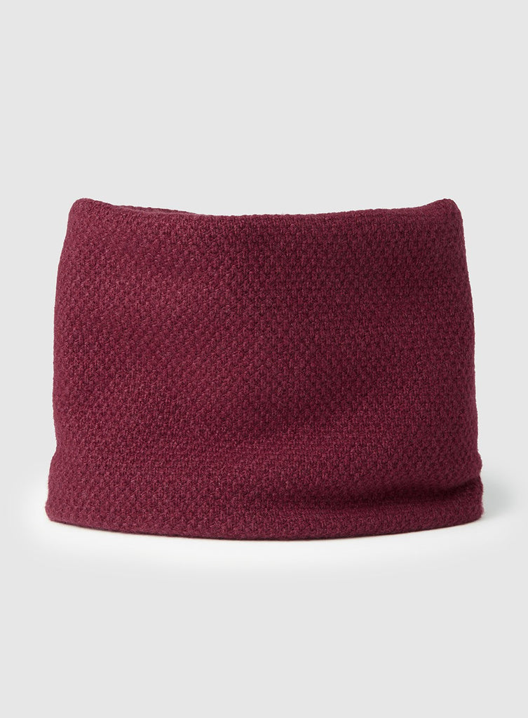 Snoody Snoody Rice Stitch Snoody in Burgundy