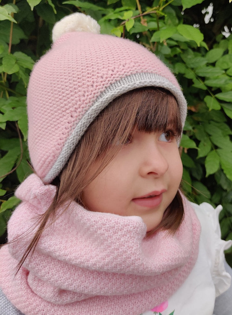 Pink Rice Stitch Snoody | Trotters Childrenswear
