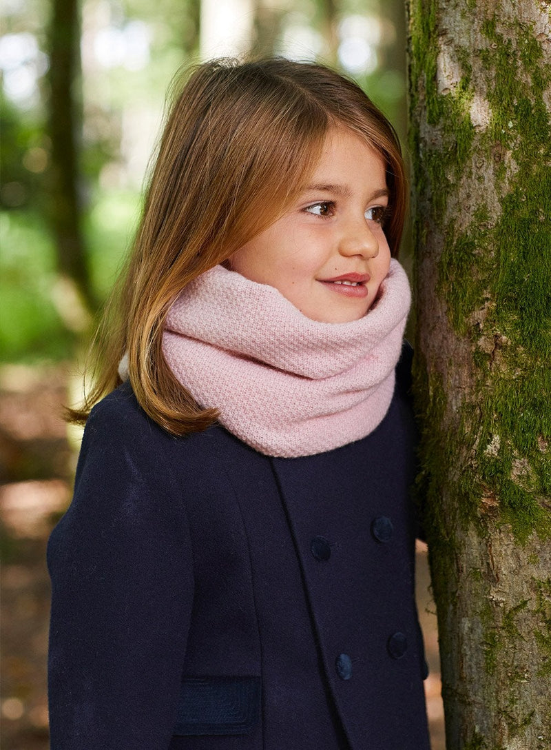 Snoody Snoody Rice Stitch Snoody in Pink - Trotters Childrenswear