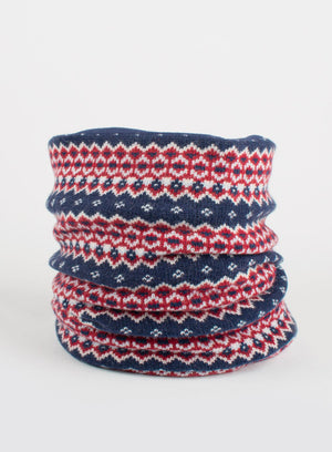 Snoody Snoody Snoody in Navy Fair Isle