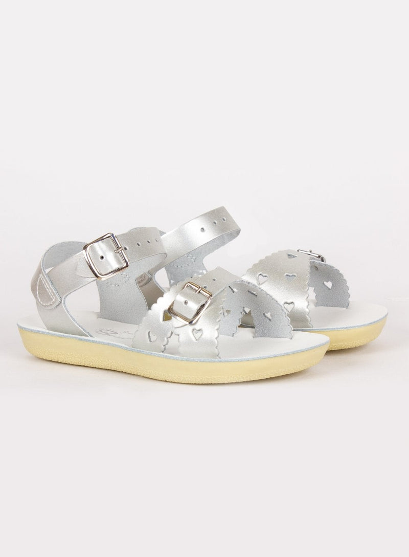 Sun San Sandals Sun San Sweetheart Sandals in Silver - Trotters Childrenswear
