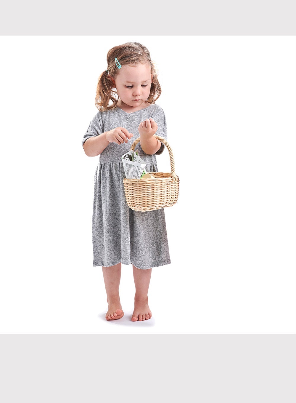 Tender Leaf Wicker Shopping Basket Trotters Childrenswear