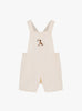 Thomas Brown Bib Shorts Little Alexander Bib Shorts in Oatmeal Stripe