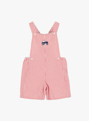 Thomas Brown Bib Shorts Little Alexander Bib Shorts in Red Gingham