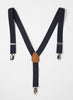 Thomas Brown Braces Braces in Navy - Trotters Childrenswear