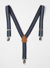 Thomas Brown Braces Braces in Navy Stripe