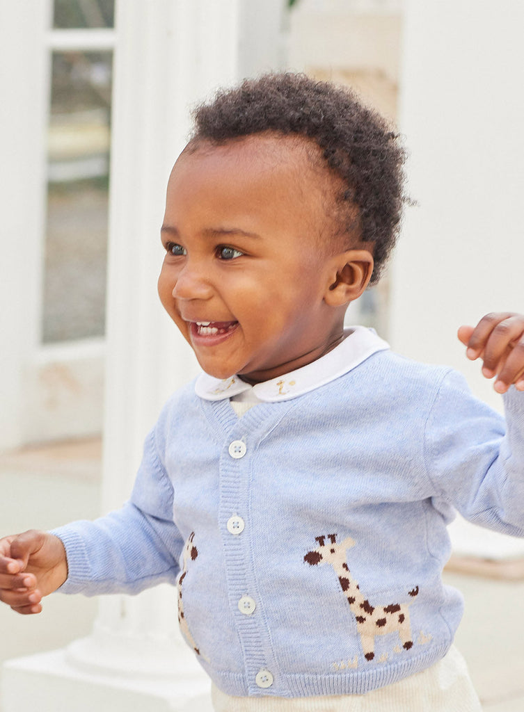 Thomas Brown Cardigan Giraffe Cardigan