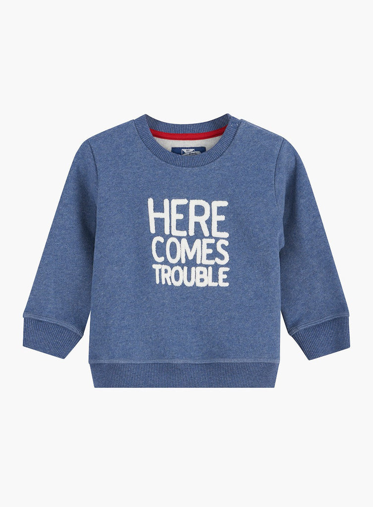 Thomas Brown Jumper Little Here Comes Trouble Sweater