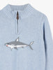 Thomas Brown Jumper Shark Half-Zip Jumper