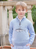 Thomas Brown Jumper Shark Half-Zip Jumper