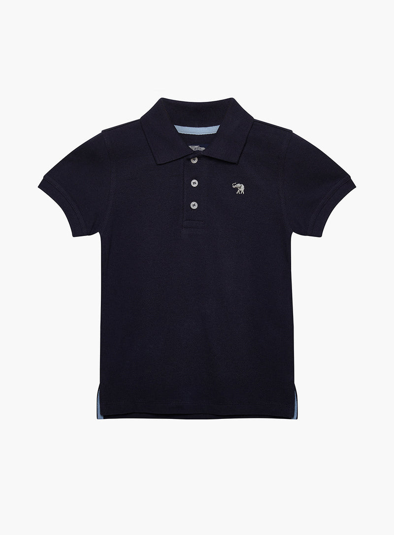 Thomas Brown Polo Harry Piqué Polo in Navy