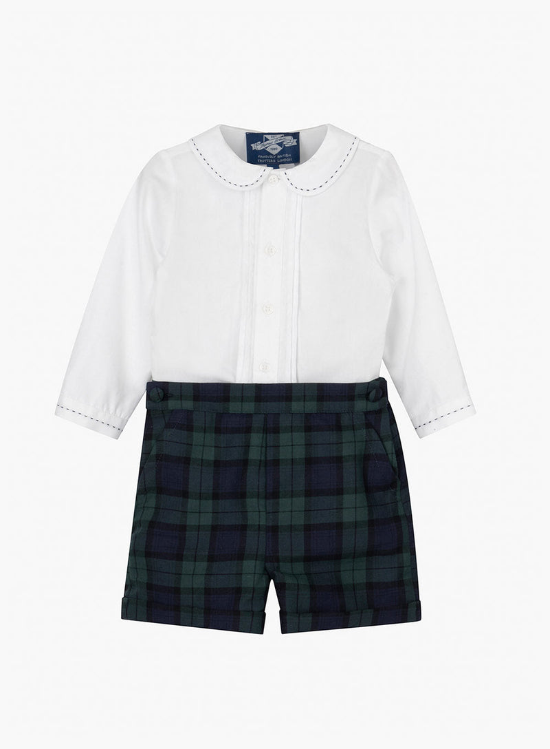 Thomas Brown Set The Little Rupert Set in Navy Tartan