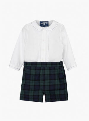 Thomas Brown Set The Little Rupert Set in Navy Tartan