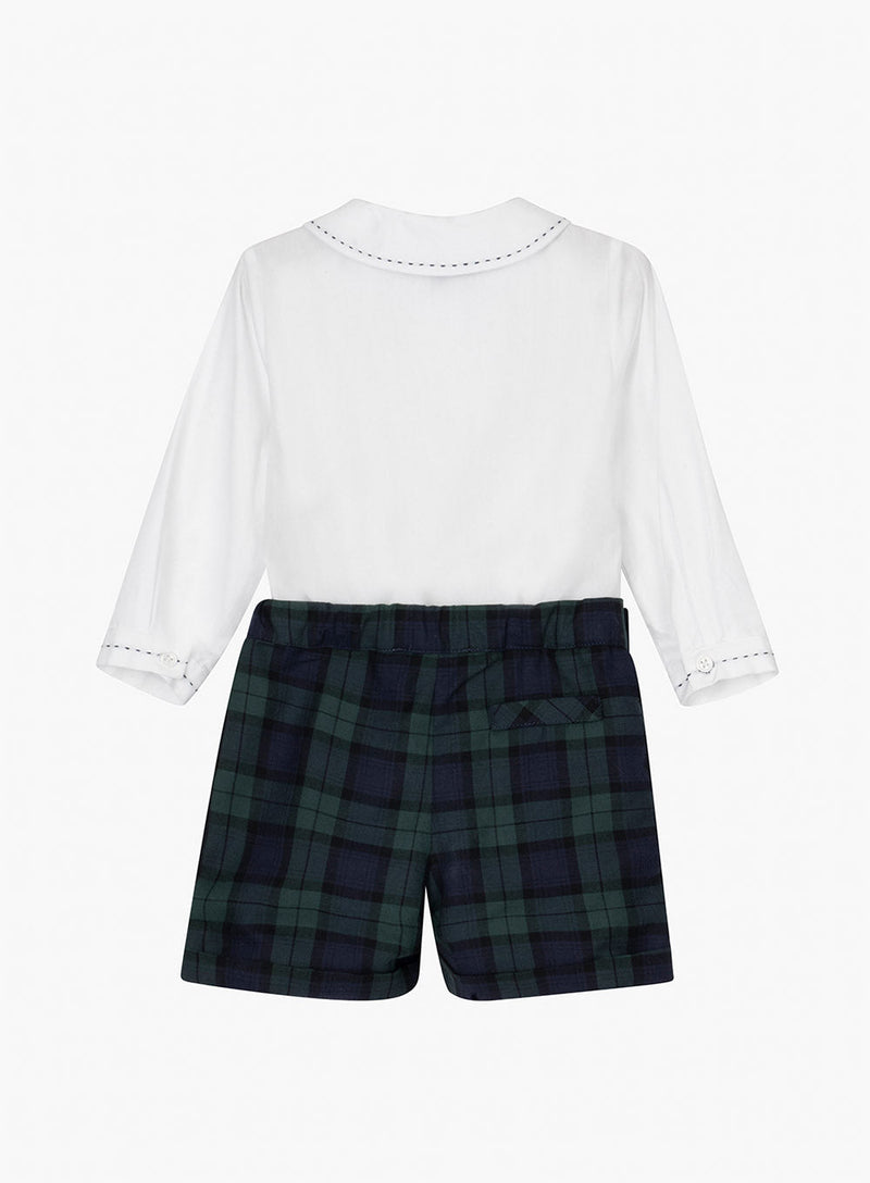 Thomas Brown Set The Little Rupert Set in Navy Tartan