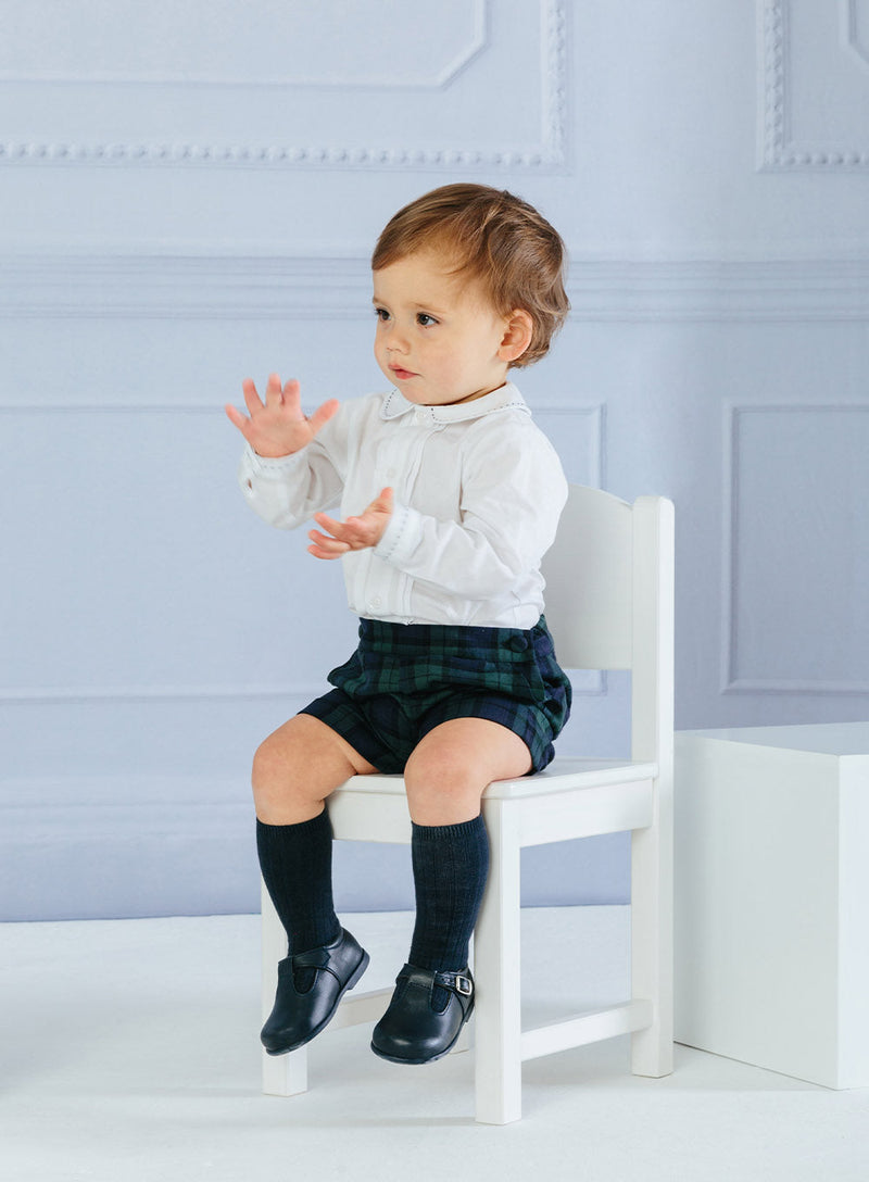 Thomas Brown Set The Little Rupert Set in Navy Tartan