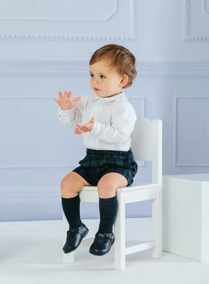 Thomas Brown Set The Little Rupert Set in Navy Tartan