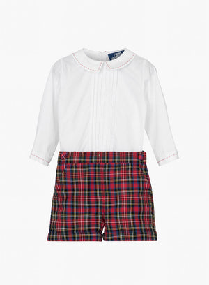 Thomas Brown Set The Little Rupert Set in Red Tartan