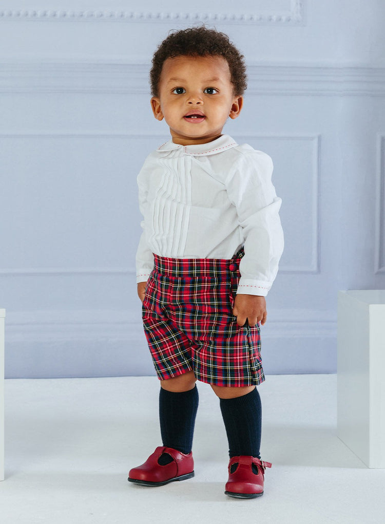 Thomas Brown Set The Little Rupert Set in Red Tartan