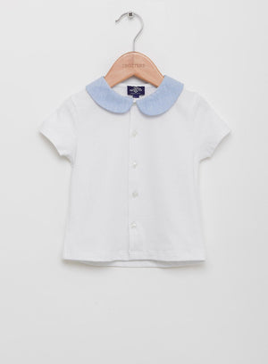 Thomas Brown Shirt Little Short-Sleeved Arthur Shirt - Trotters Childrenswear