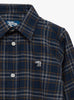 Thomas Brown Shirt Oliver Shirt in Navy Mustard Check