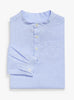 Thomas Brown Shirt Oscar Shirt in Blue Stripe